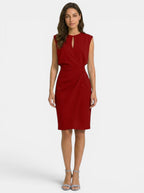 Women's Elegant Solid Dress | Flattering Versatile Formal Style
