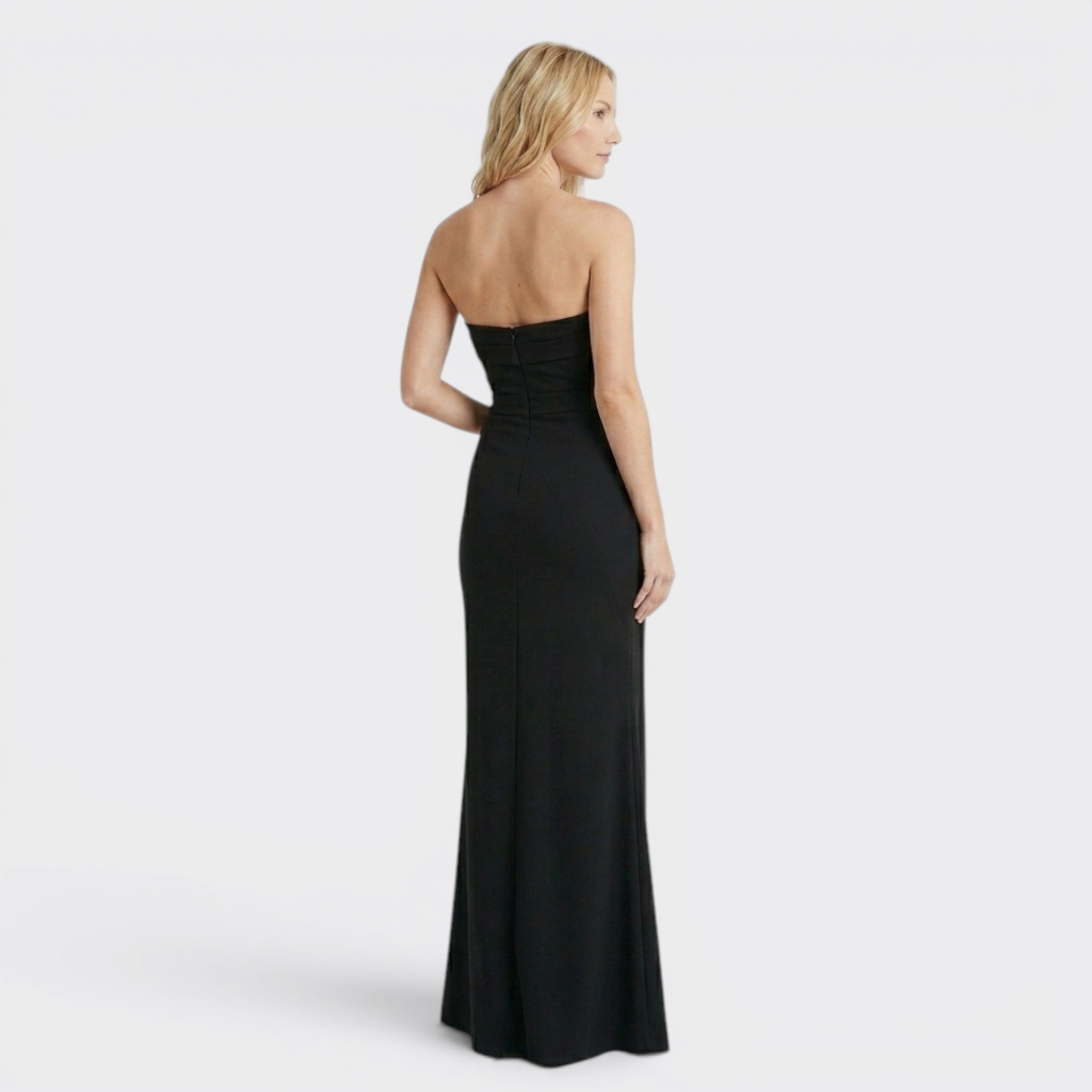 Robe longue élégante sans bretelles pour femme | Robe de soirée formelle sophistiquée
