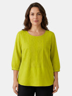 Women's Floral Embroidered Blouse | Relaxed Fit Breezy Summer Top