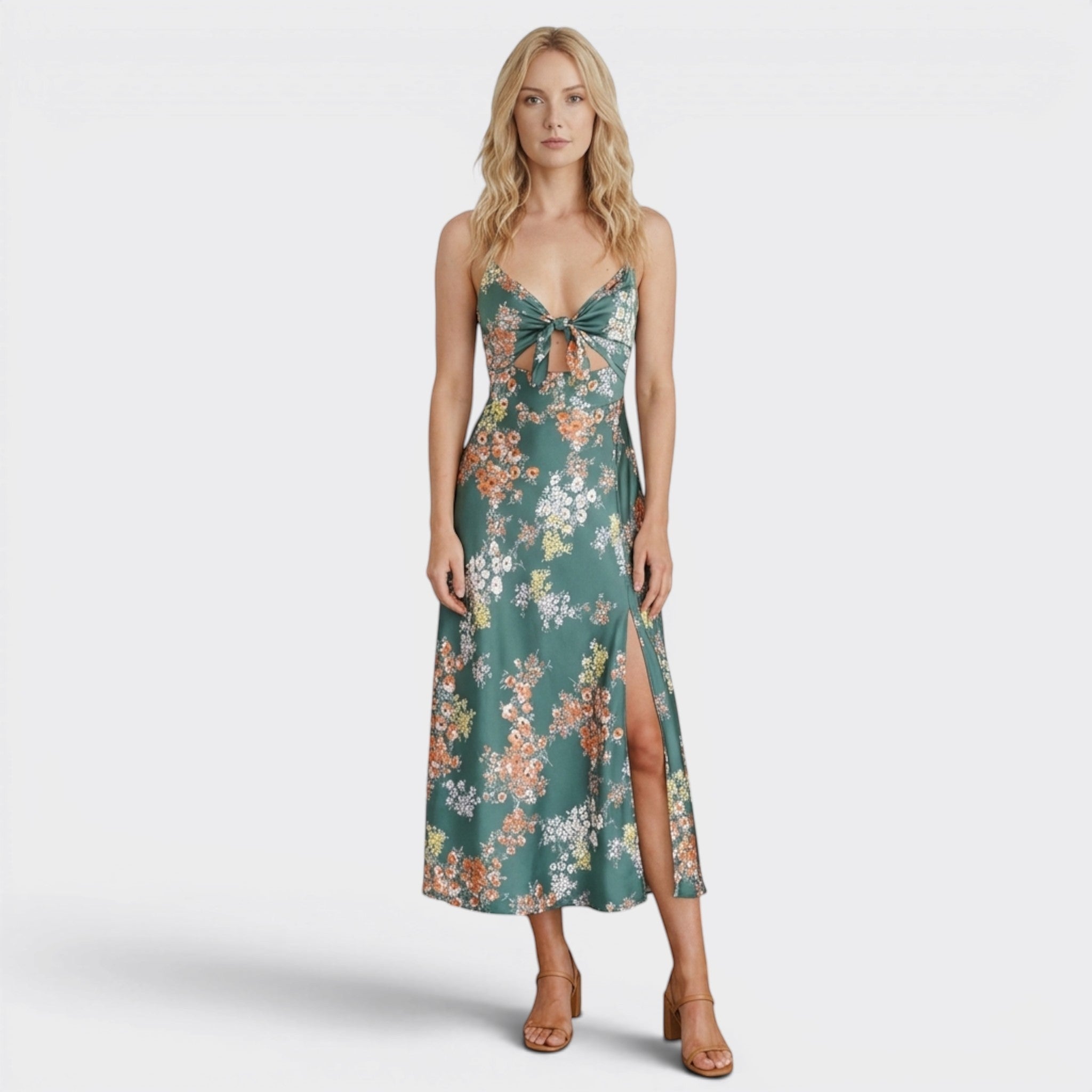 Robe longue à fleurs pour femmes | Robes formelles d'été élégantes pour mariages