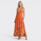 Robe trapèze imprimée à fleurs pour femmes | Tenue de cocktail d'été élégante
