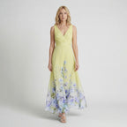 Robe trapèze imprimée à fleurs pour femmes | Tenue de cocktail d'été élégante