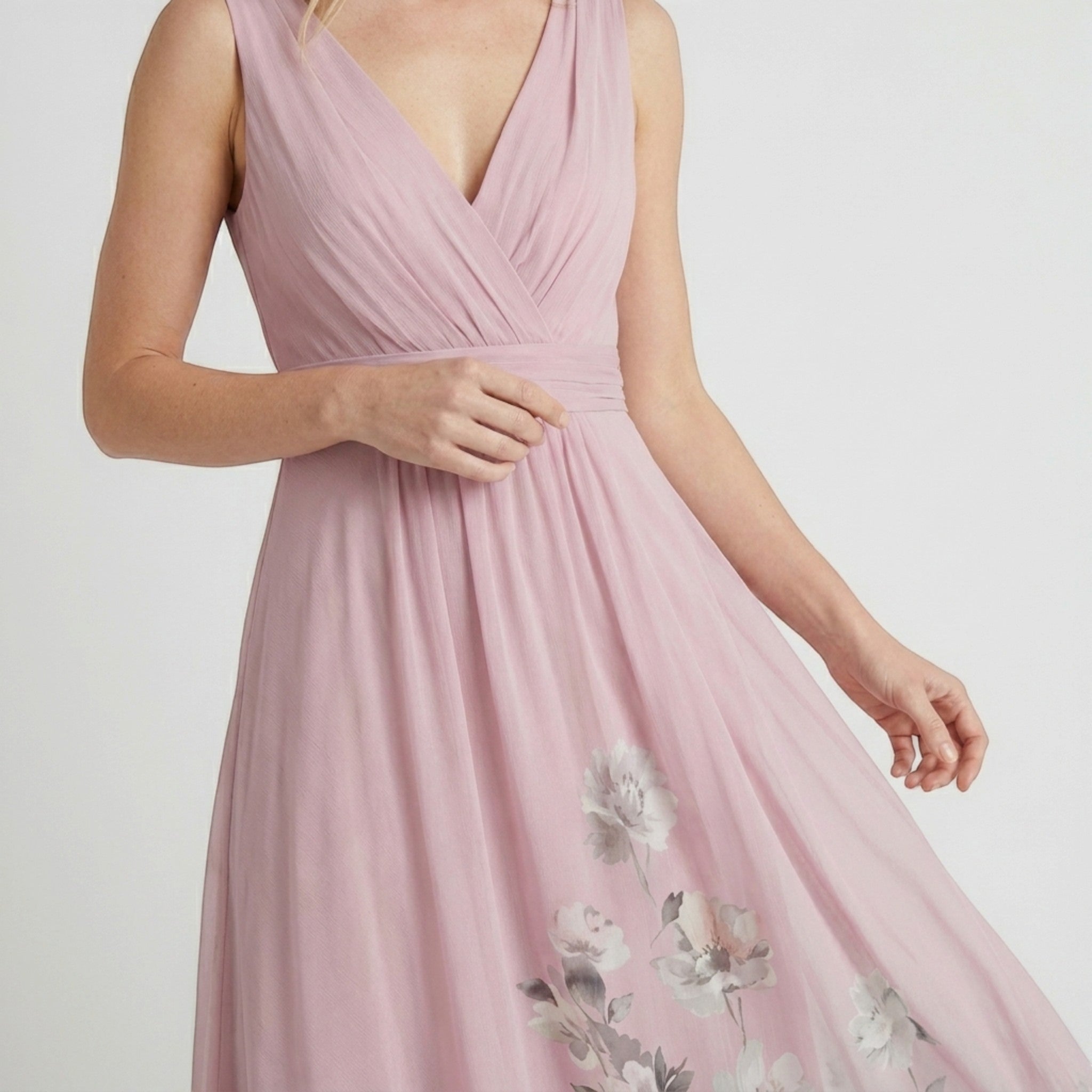 Robe trapèze imprimée à fleurs pour femmes | Tenue de cocktail d'été élégante