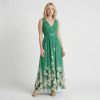 Robe trapèze imprimée à fleurs pour femmes | Tenue de cocktail d'été élégante