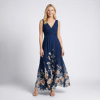 Robe trapèze imprimée à fleurs pour femmes | Tenue de cocktail d'été élégante