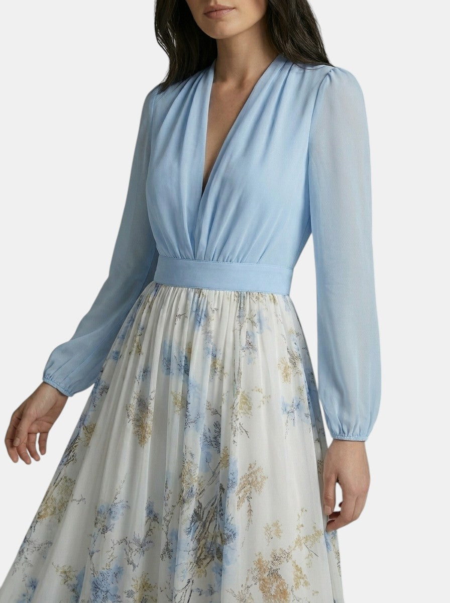 Women's Floral Print Maxi Dress | Elegant Loose-Fit Summer Dress