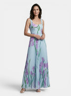 Womens Floral Print Maxi Dress | Elegant Sleeveless A-Line Summer Dress 6