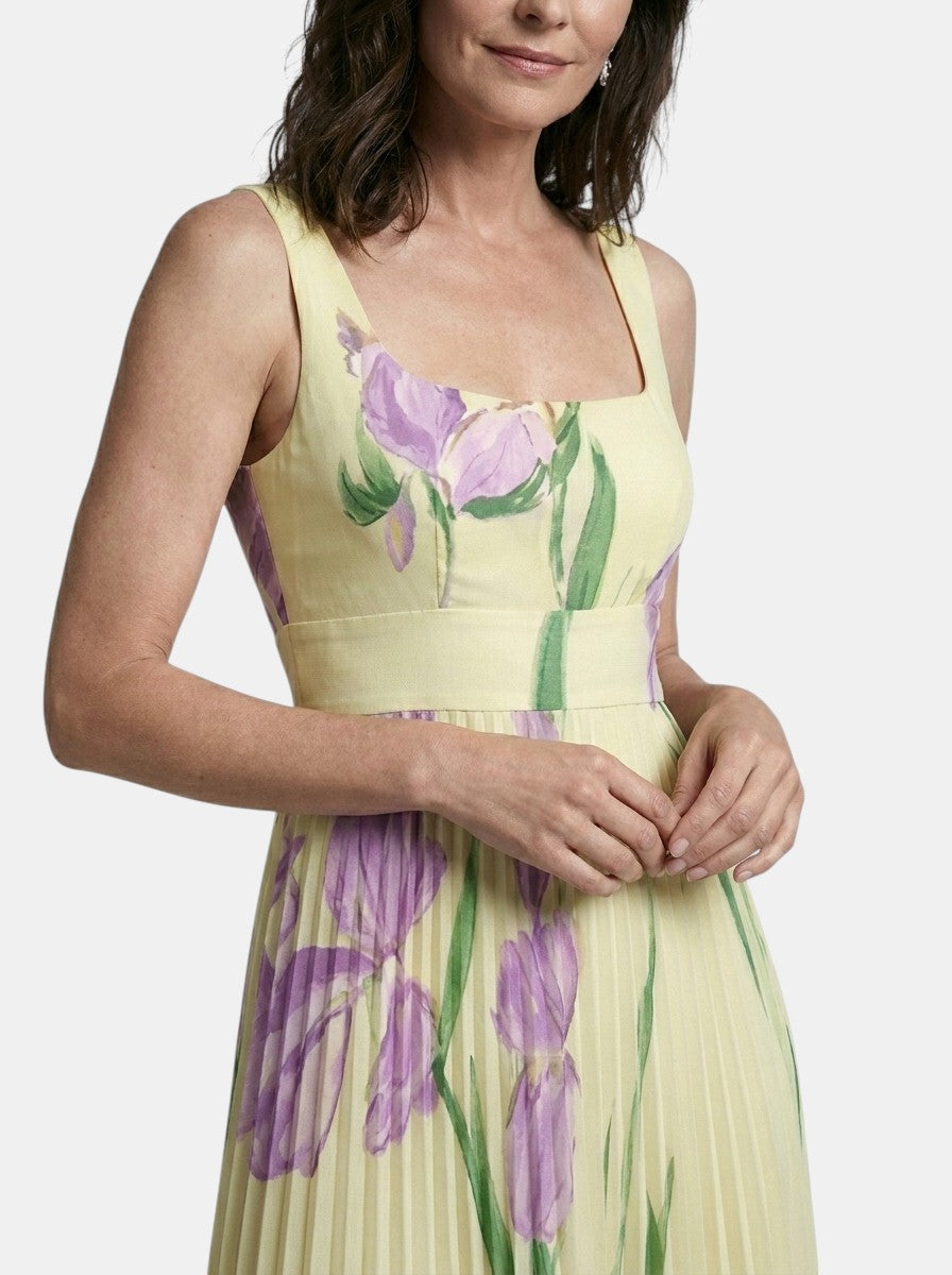 Womens Floral Print Maxi Dress | Elegant Sleeveless A-Line Summer Dress 9