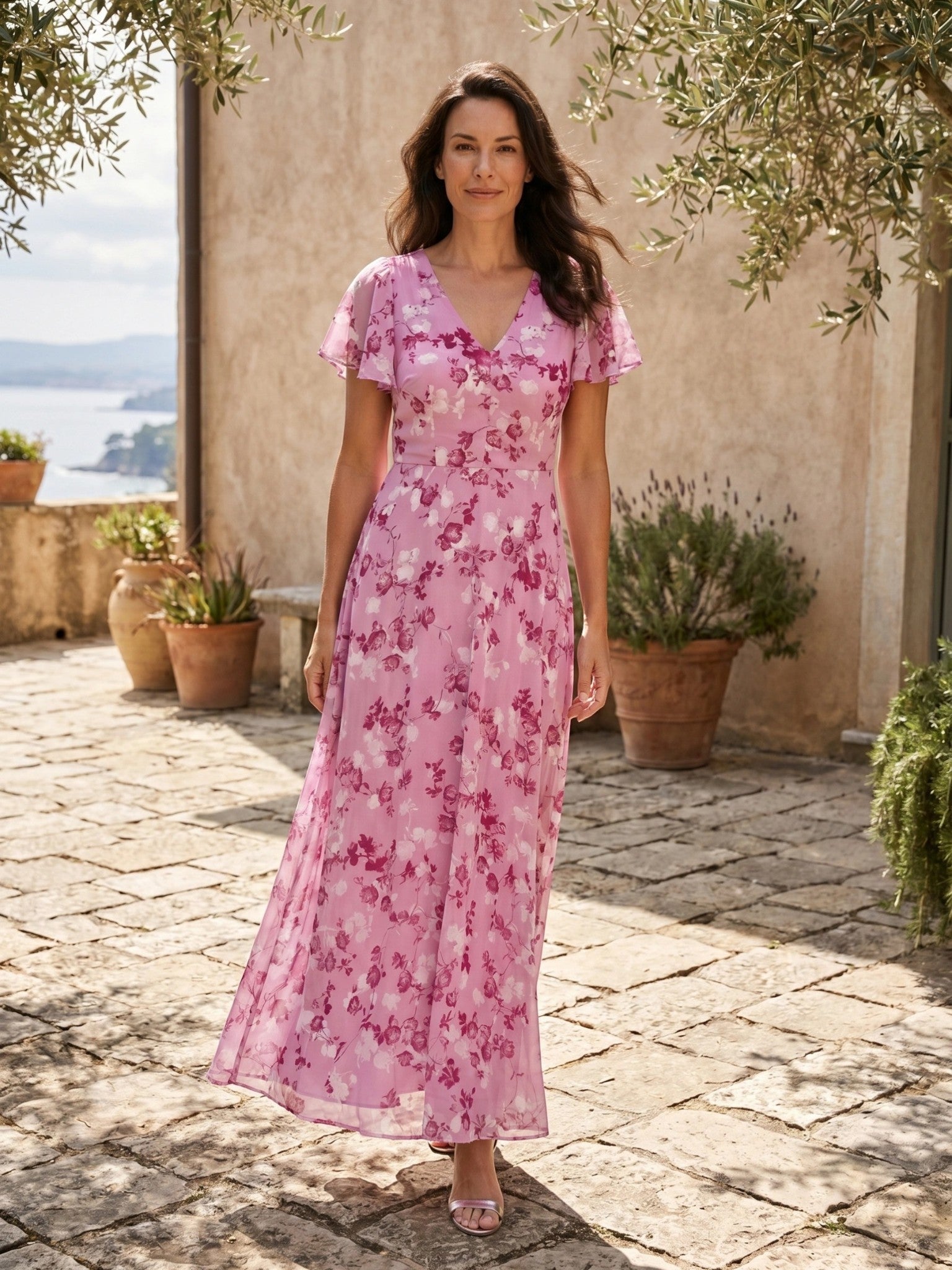 Women's Floral Print Maxi Dress | Lightweight Flowing Summer Style