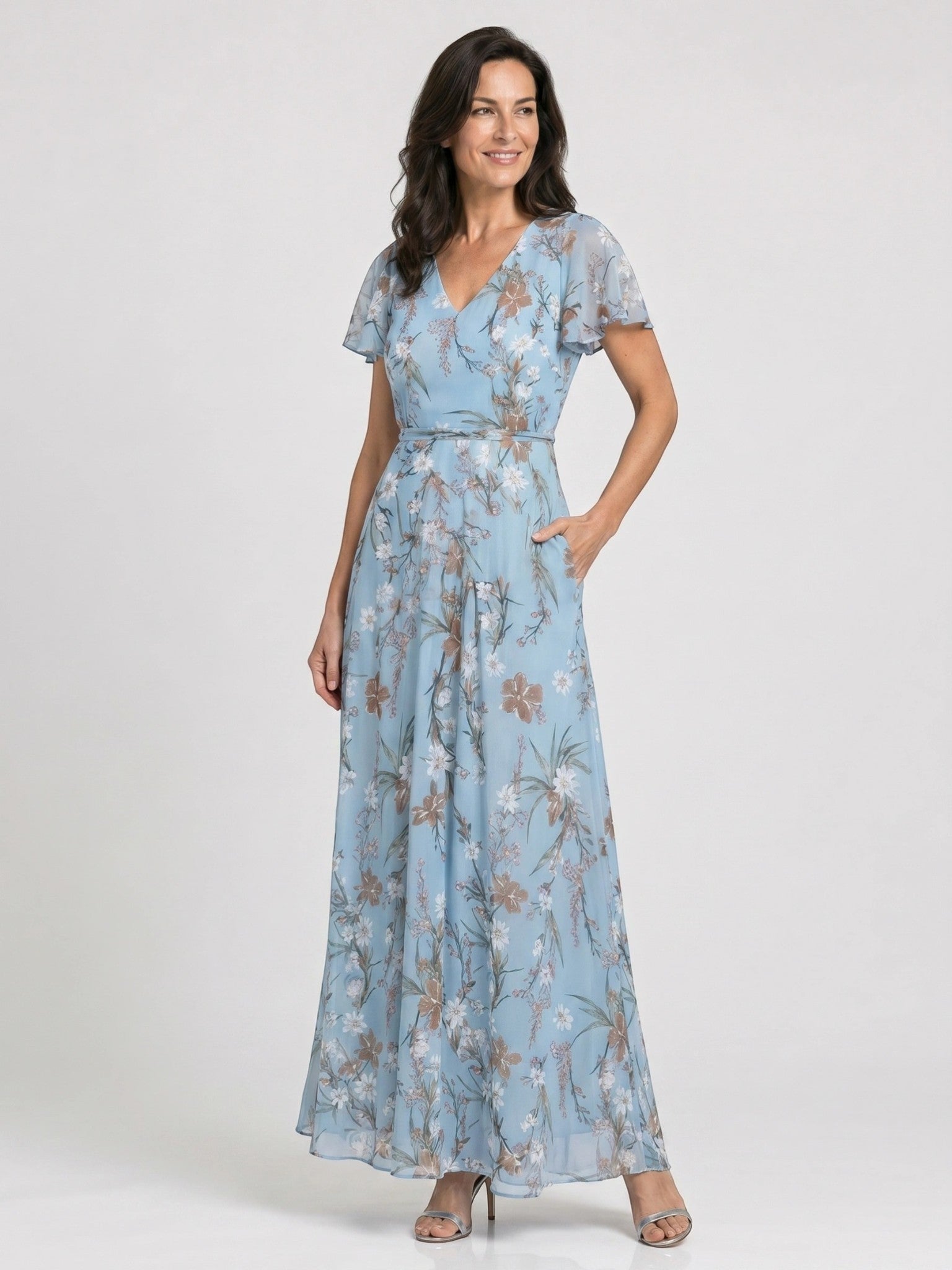 Women's Floral Print Maxi Dress | Lightweight Flowing Summer Style