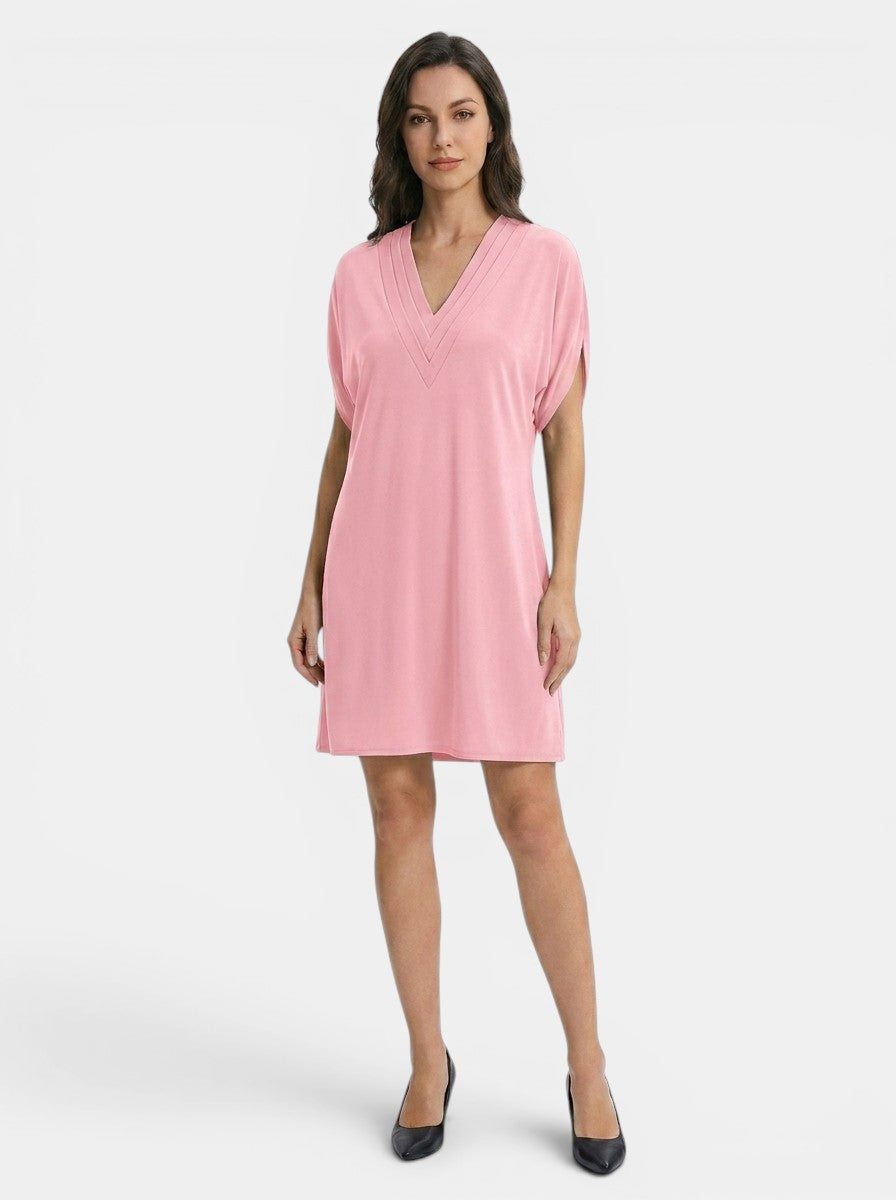 Vestido largo de tela fluida para mujer | Elegante vestido de verano que disimula el abdomen