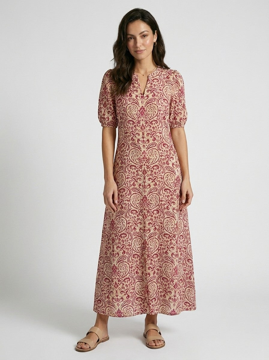 Robe longue bohème légère pour femme | Style estival vintage élégant