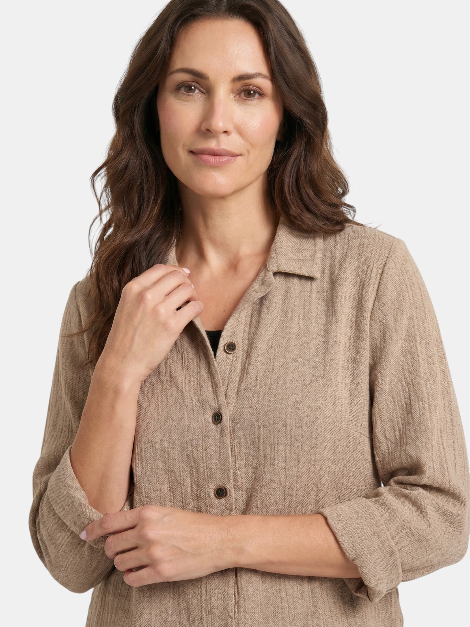 Camiseta sin mangas ligera para mujer de mezcla de algodón | Capa casual y relajada para el verano