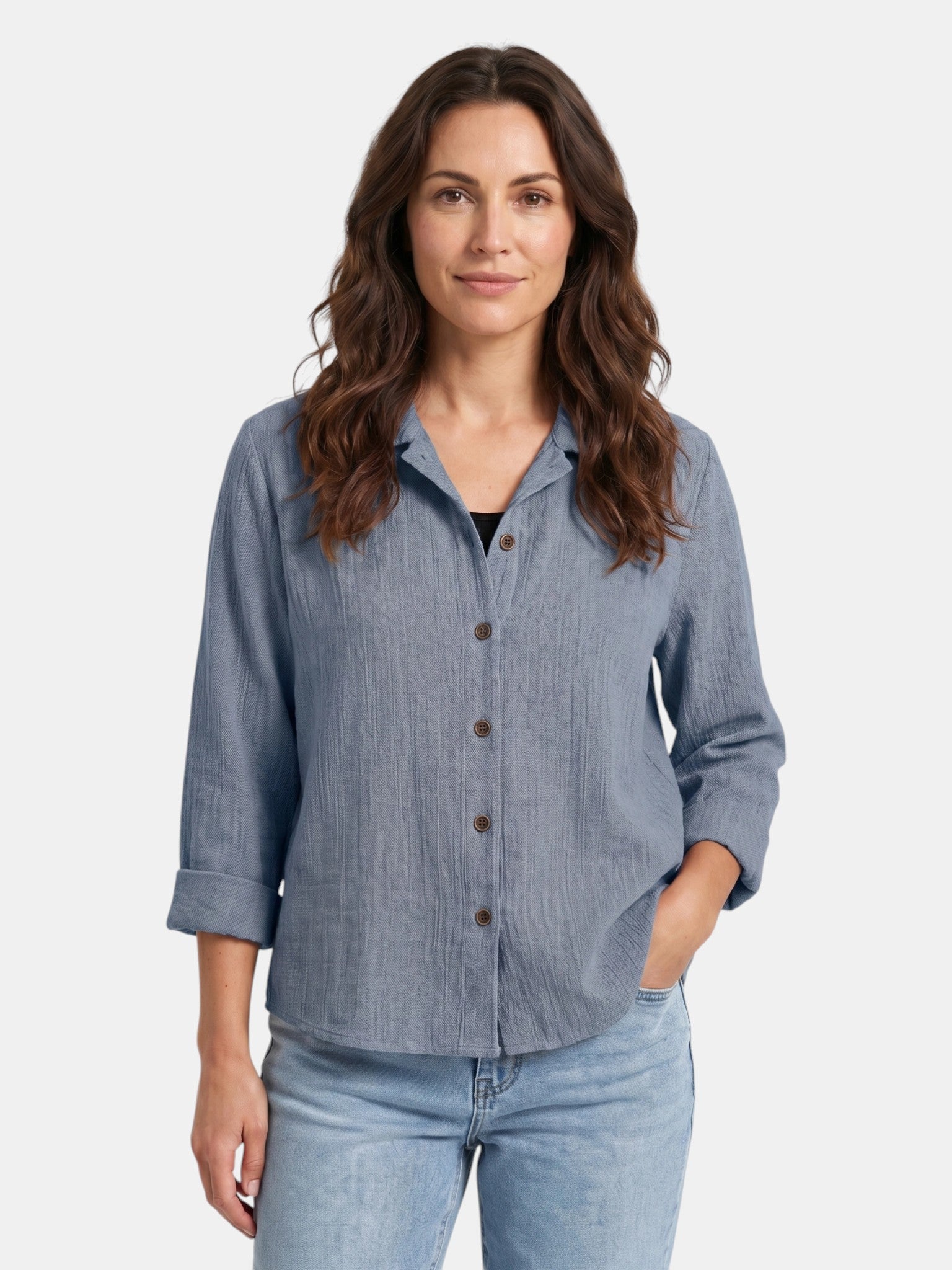 Camiseta sin mangas ligera para mujer de mezcla de algodón | Capa casual y relajada para el verano