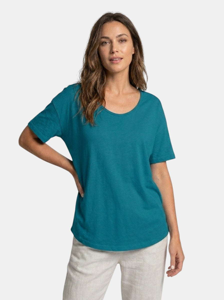 Blusa leggera da donna in cotone | Top estivo casual a vestibilità comoda