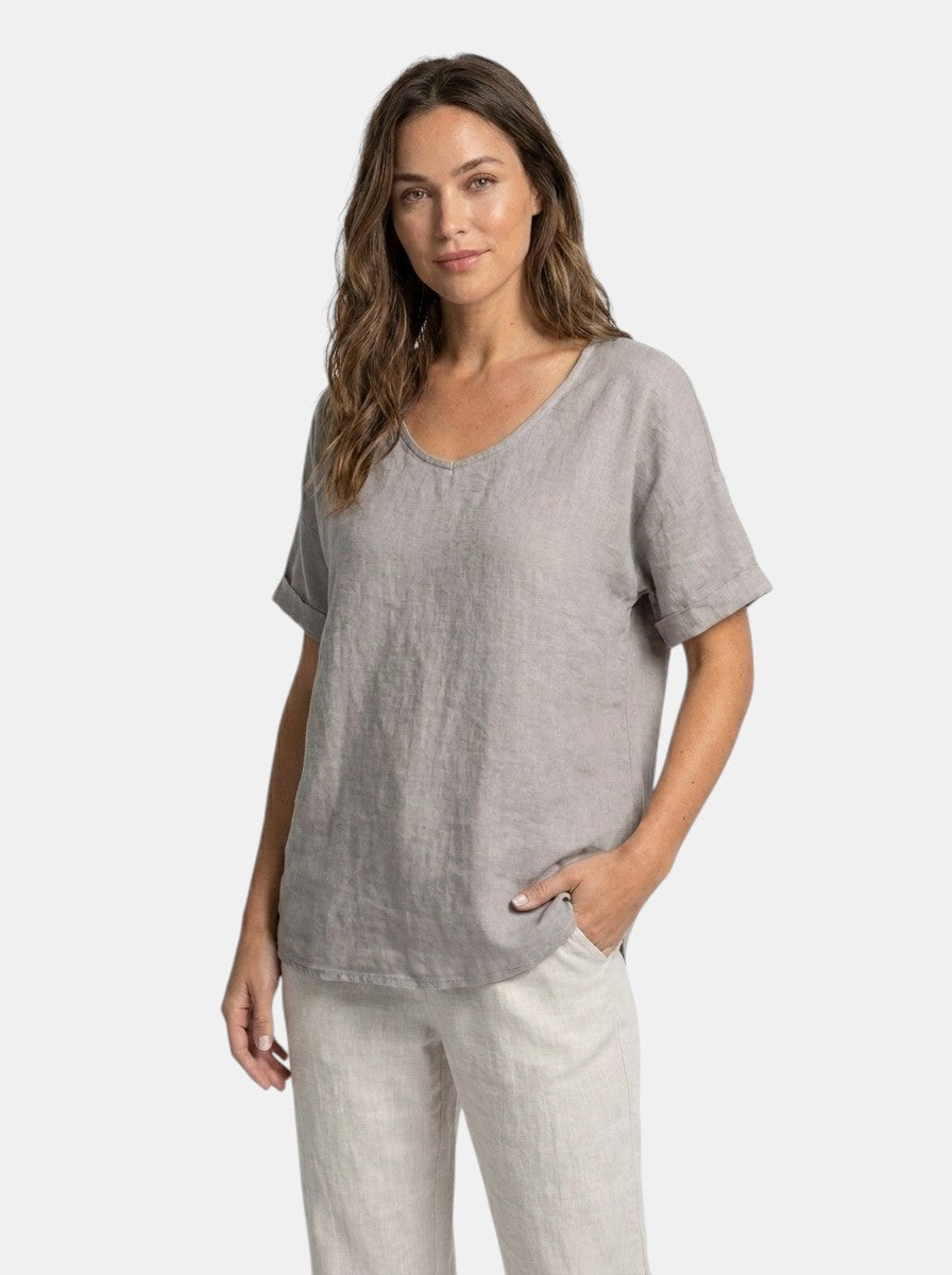 Blusa leggera da donna in cotone | Top estivo casual a vestibilità comoda