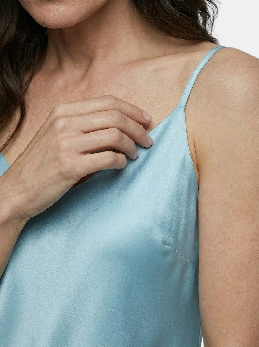 Womens Lightweight Satin Cami Top | Elegant Sleeveless Spring Summer Layering Piece 4
