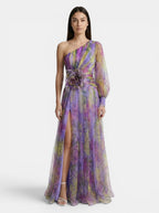 Women's Lightweight Split Wrap Dress | Elegant Evening Gown for Formal Occasions
