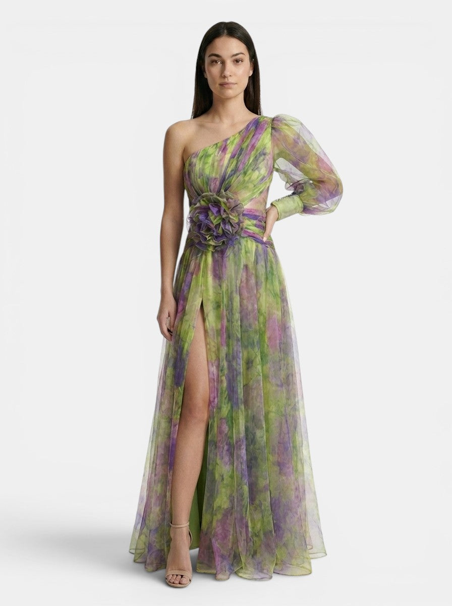 Abito avvolgente leggero da donna con spacco | Elegante abito da sera per occasioni formali