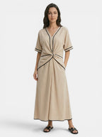 Women's Lightweight Striped Summer Maxi Dress | Elegant Comfortable Fit for Effortless Style