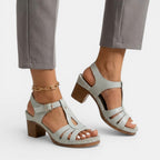 Womens Premium Minimalist Block Heel Sandals | Elegant Comfortable Summer Footwear 6