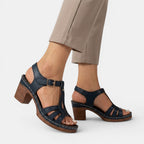 Womens Premium Minimalist Block Heel Sandals | Elegant Comfortable Summer Footwear 7