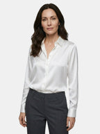 Womens Satin Blend Blouse | Elegant Relaxed Fit Top for All-Season Wear 5