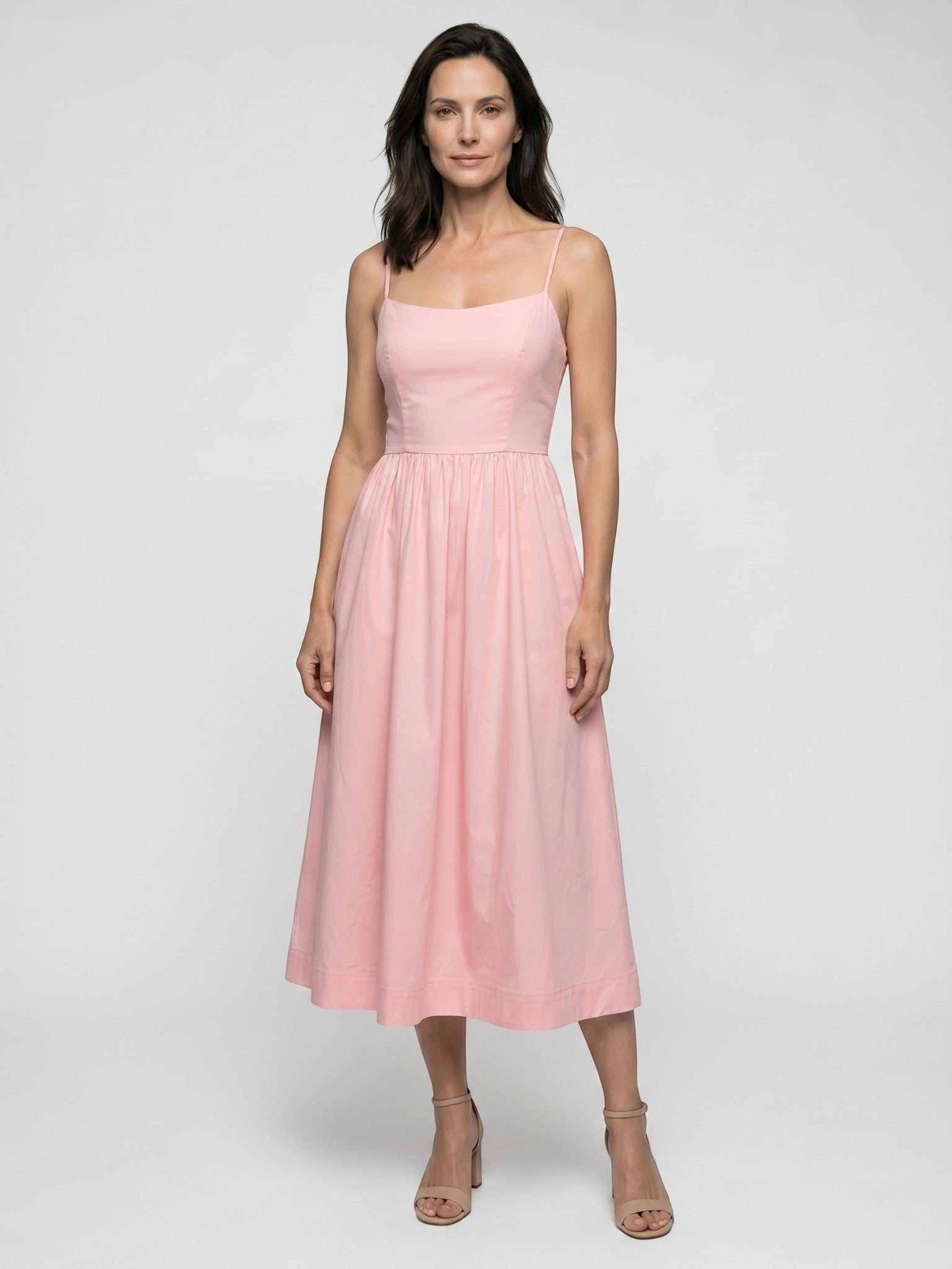 Vestido largo elegante para mujer | Moderno vestido de verano sin mangas