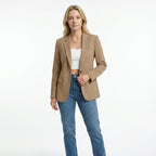 Womens Smooth Woven Blazer | Tailored Black Blazer for Women | Elegant Work Jacket 16