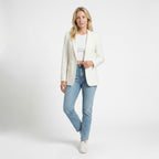Womens Smooth Woven Blazer | Tailored Black Blazer for Women | Elegant Work Jacket 10