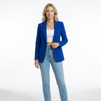 Womens Smooth Woven Blazer | Tailored Black Blazer for Women | Elegant Work Jacket 12
