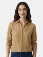 Womens Soft Drape Long Sleeve Blouse | Elegant Relaxed Fit Top for All Seasons 4