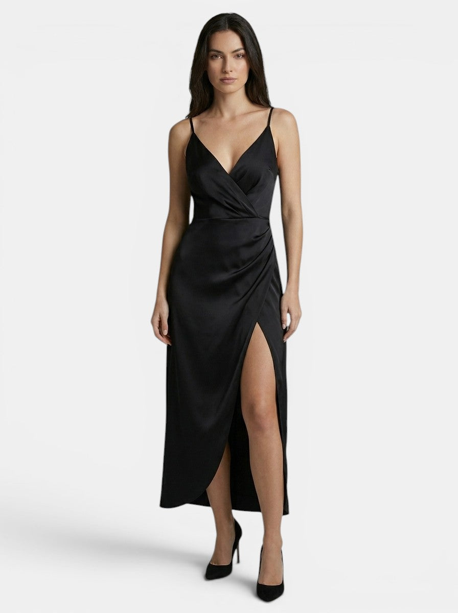 Robe de soirée en tissu doux pour femme | Robe élégante, flatteuse et chic pour mariages et événements formels
