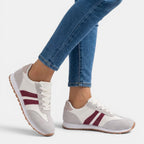 Womens Soft Leather Casual Sneakers | Lightweight Elegant White Slip-On Shoes 2