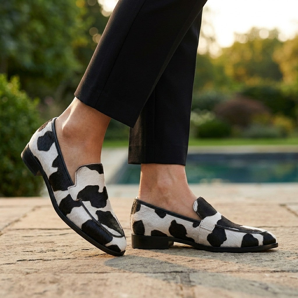 Womens Soft Leather Penny Loafers | Elegant Slip-On Modern Shoes 1