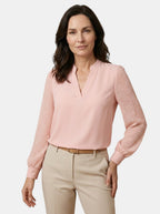 Womens Soft V-Neck Blouse | Flowy Relaxed Fit Casual Top for All Seasons 3