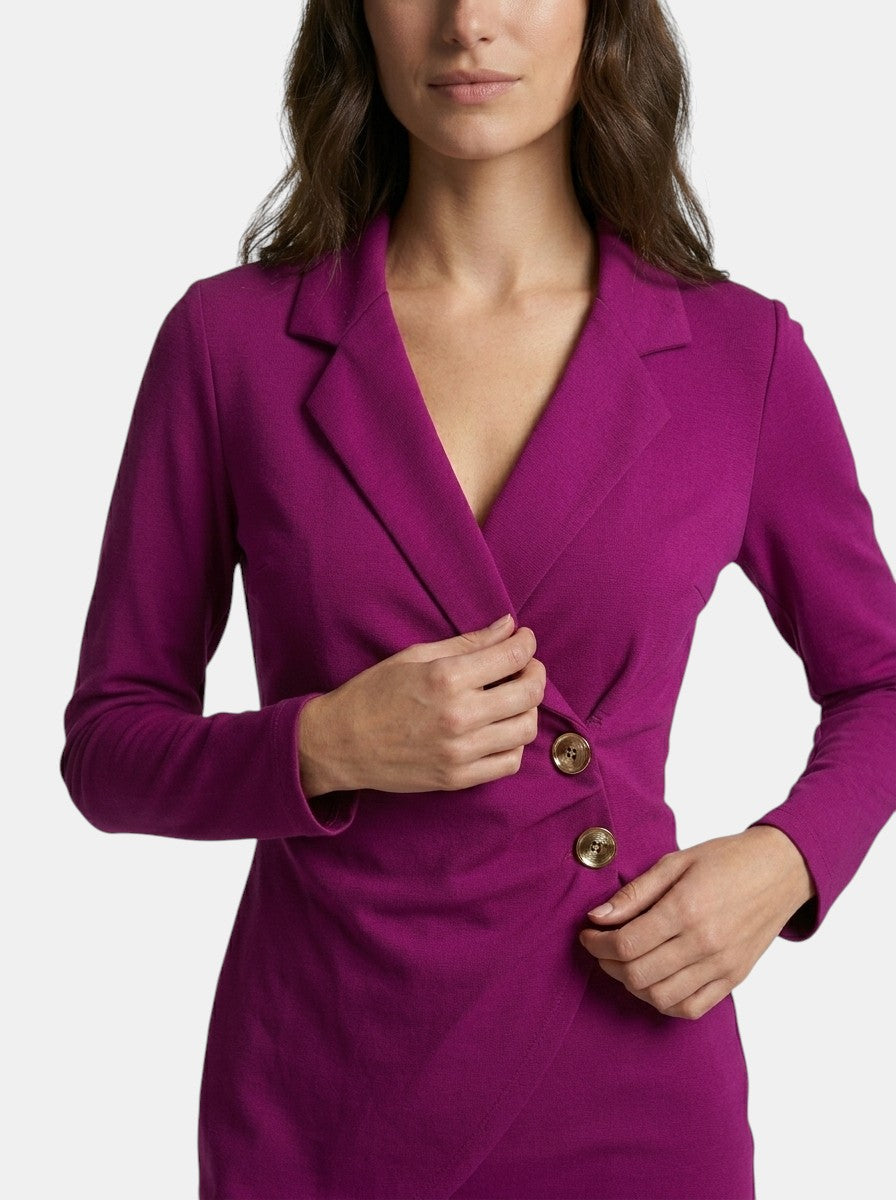 Robe midi structurée pour femme | Robe formelle élégante à manches longues pour toutes saisons