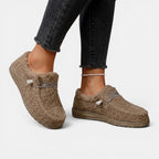 Womens Supportive Leather Loafers | Comfortable Black Slip-On Shoes 2
