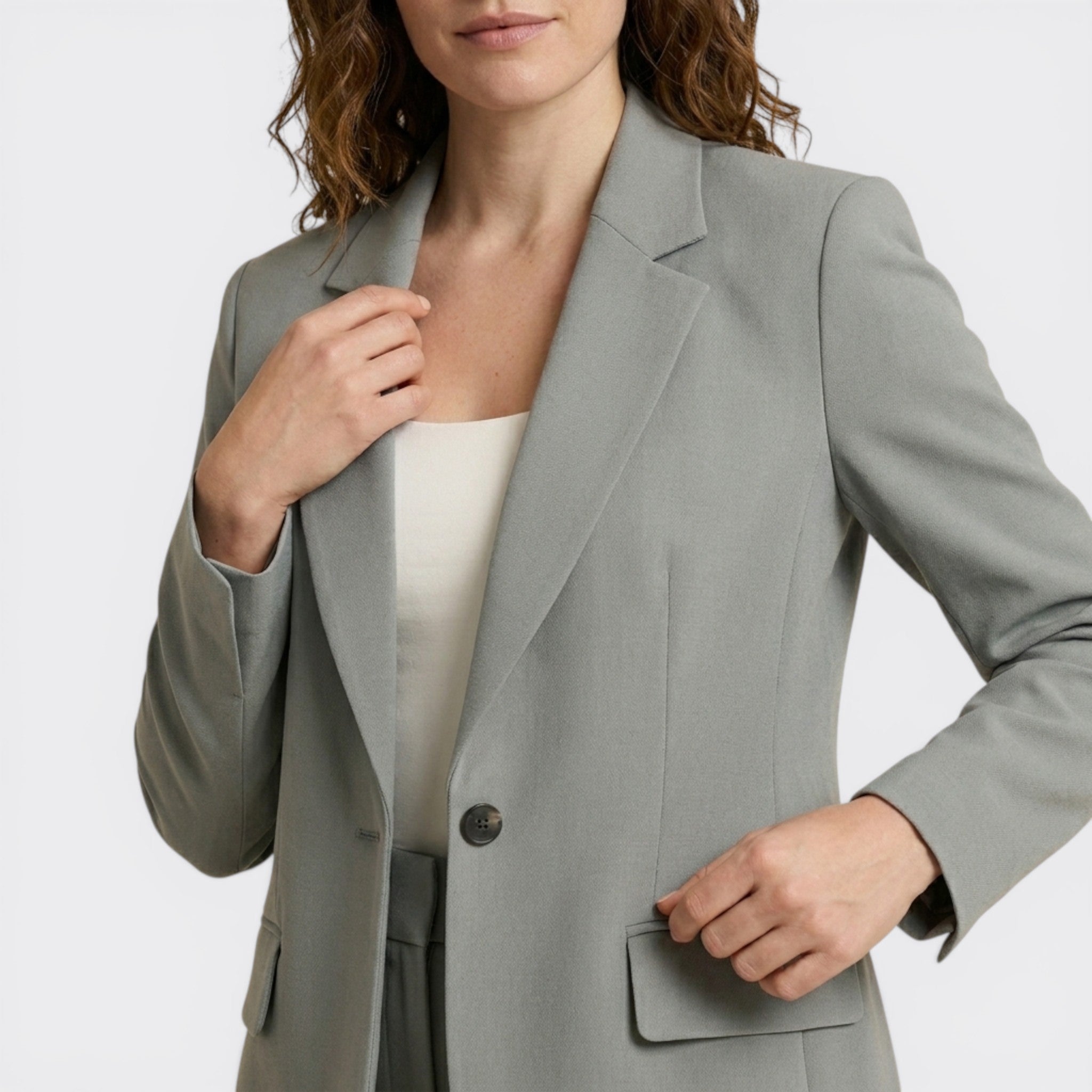 Womens Tailored Suit Set | Elegant Blazer and Trousers | Versatile All-Season Business Attire 12
