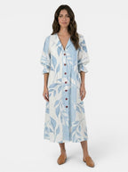 Women's Vibrant Cotton Maxi Dress | Elegant Boho Summer Wear
