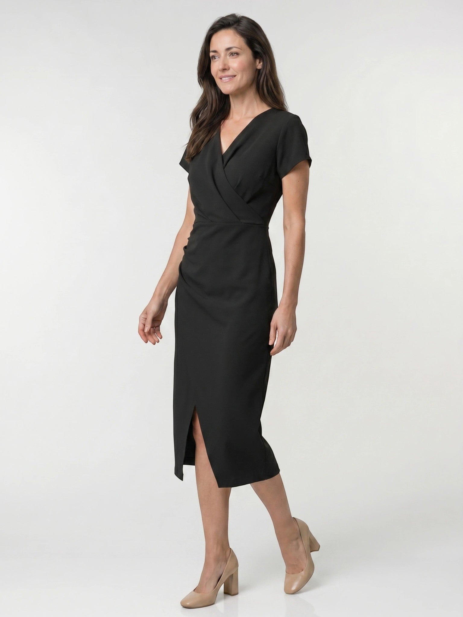 Abito Maxi Estivo Vivace da Donna | Elegante Stile Avvolgente Fluttuante con Spacco Laterale