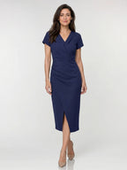 Women's Vibrant Summer Maxi Dress | Elegant Flowing Wrap Style with Side Slit